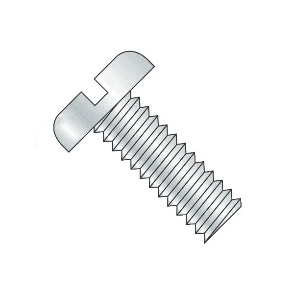 Newport Fasteners #10-24 x 7/16 in Slotted Pan Machine Screw, Zinc Plated Steel, 8000 PK 587294-8000 - main